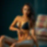 The Allure of the Black Bikini with Gold Chain Introduction