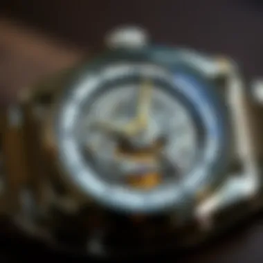 Intricate Movement of the Seiko 5 Close-up of the movement inside the Seiko 5 watch