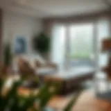 Elegant Stripe Chaise Lounge in Modern Living Room Elegant stripe chaise lounge in a modern living room