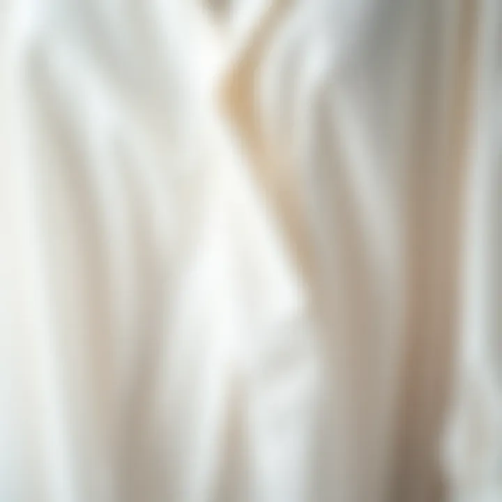 The Luxurious Fabric of Flowy Shirts Close-up of fabric texture showcasing the lightness and flow of the shirt