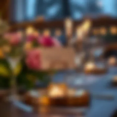 Modern Elegance: Innovative Metallic Centerpiece Card Holder An innovative metallic centerpiece card holder that enhances modern table settings.