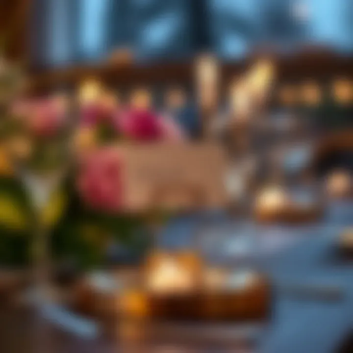 Modern Elegance: Innovative Metallic Centerpiece Card Holder An innovative metallic centerpiece card holder that enhances modern table settings.