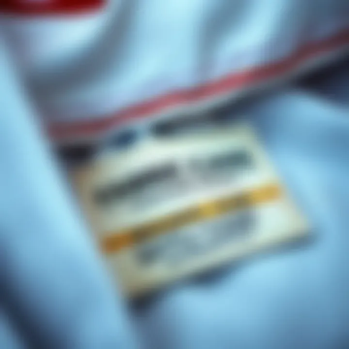 Close-up of fabric care labels