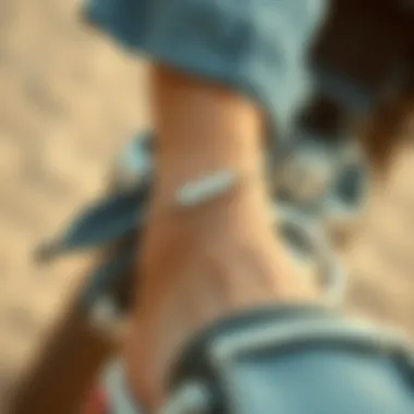 Fashion Styling with Ankle Bracelets Stylish ankle bracelet worn with summer attire