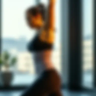 An individual engaging in a workout while wearing a thermal waist trainer, highlighting its fit and functionality.