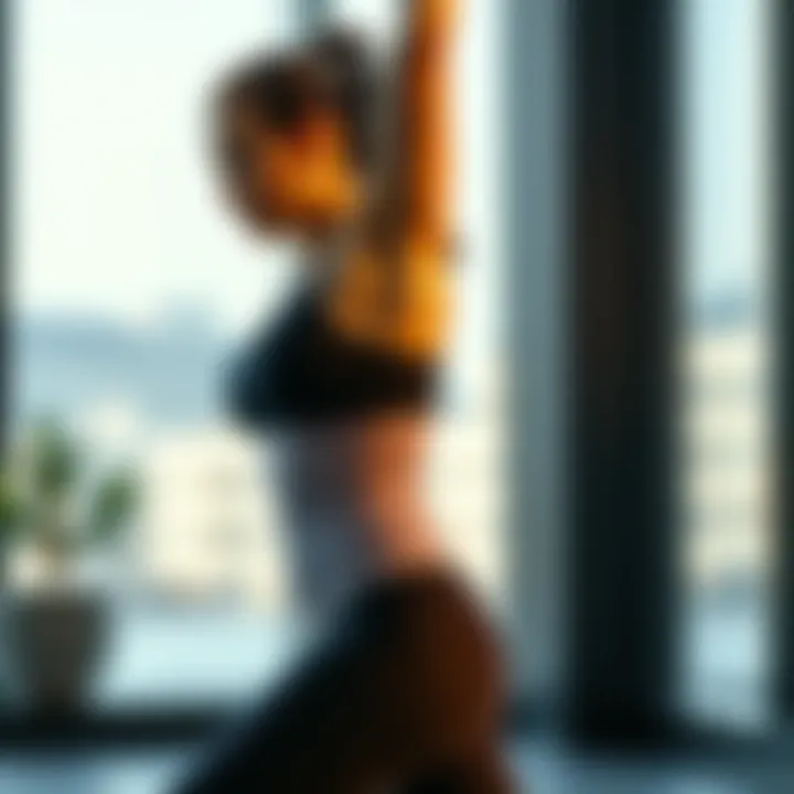 An individual engaging in a workout while wearing a thermal waist trainer, highlighting its fit and functionality.