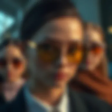 The Evolution of Fashion Eyewear A timeline showcasing the evolution of eyewear styles through different eras