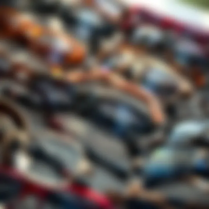 Selecting the Perfect Eyewear Frames A close-up of an array of diverse eyewear frames highlighting various styles