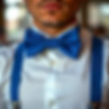 Notable The Distinctive Charm of Men's Royal Blue Bow Ties and Suspenders Notable The Distinctive Charm of Men's Royal Blue Bow Ties and Suspenders