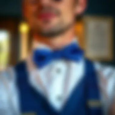 The Distinctive Charm of Men's Royal Blue Bow Ties and Suspenders Summary The Distinctive Charm of Men's Royal Blue Bow Ties and Suspenders Summary