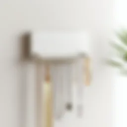 Elegant wall-mounted jewelry holder with a minimalist design