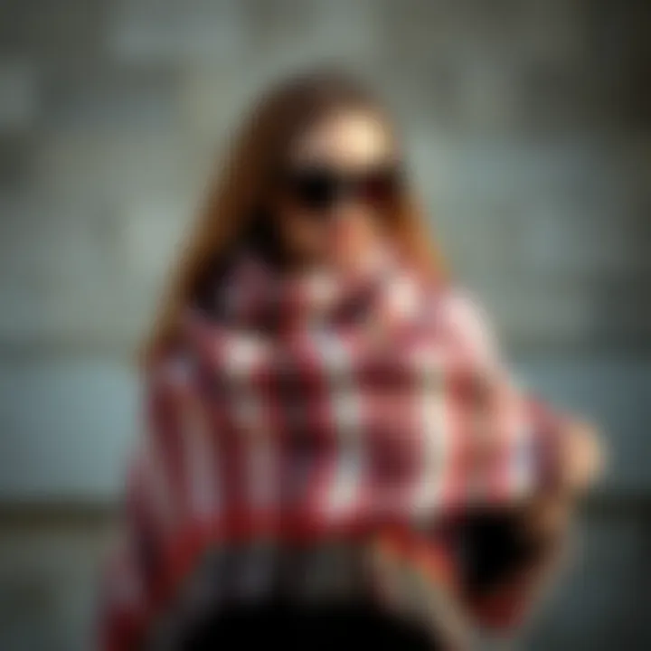 Creative Styling Ideas for Electric Shawls A stylish individual showcasing various ways to style an electric shawl.