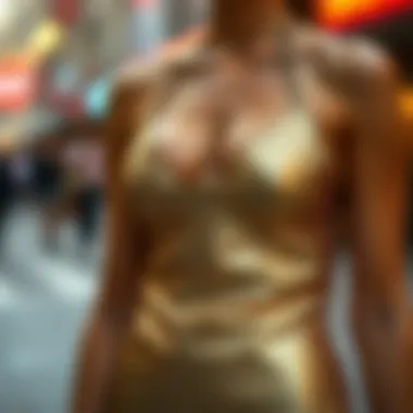 The Metallic Halter Top: A Modern Fashion Enigma Summary