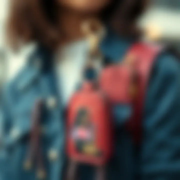 Cultural Impact of Bookbag Keychains An artistic representation of cultural influences reflected in bookbag keychains.