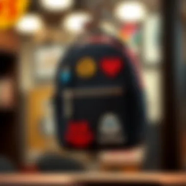 Personalized Bookbag Keychain Art A customized keychain featuring intricate artwork and personalization.