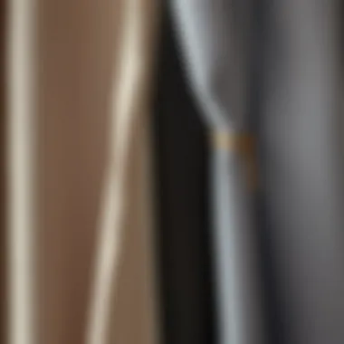 Texture That Speaks Style Close-up of reversible blackout curtains showcasing fabric texture