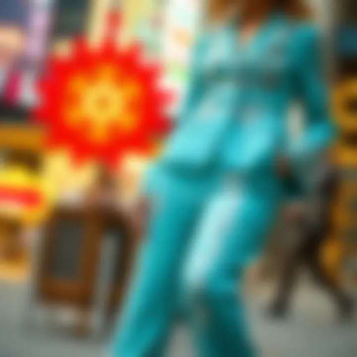 Vintage rhinestone pants suit from the 1970s