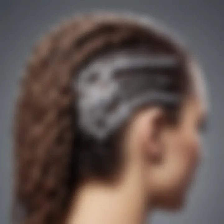 Close-up of an automatic hair braider showcasing its intricate design and user-friendly interface.