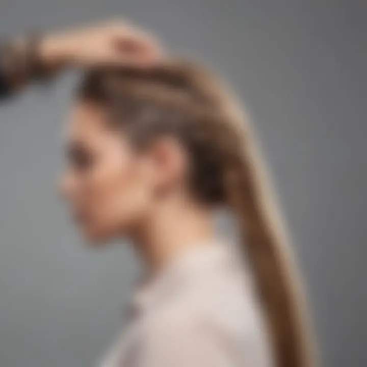 Demonstration of an automatic hair braider in action, expertly creating a stylish braid.