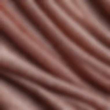 Fabric Details and Texture Close-up of fabric details showcasing mesh texture and layering