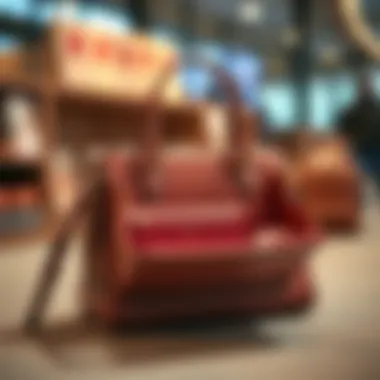 Elegant handbag showcasing multiple compartments for organization