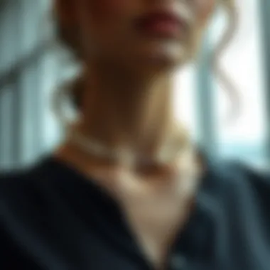 Crystal Urn Necklace in Modern Fashion Crystal urn necklace featured in a stylish ensemble, enhancing personal aesthetics