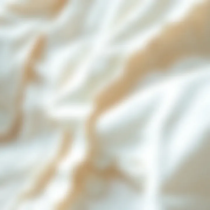 Exploring Fabric Choices for White Buttoned Blouses Close-up of fabric textures showcasing various white blouse materials