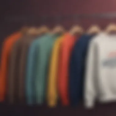 Historical timeline showcasing the evolution of sweatshirts