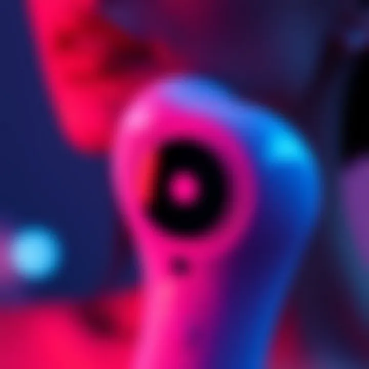 Features of Electric Gua Sha Device Close-up of electric gua sha device showcasing features