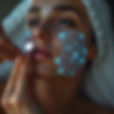 Skin Benefits from Electric Gua Sha Skin benefits illustrated with electric gua sha application