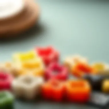 Variety of Shapes from Mini Cutters A selection of different shapes made with mini polymer clay cutters