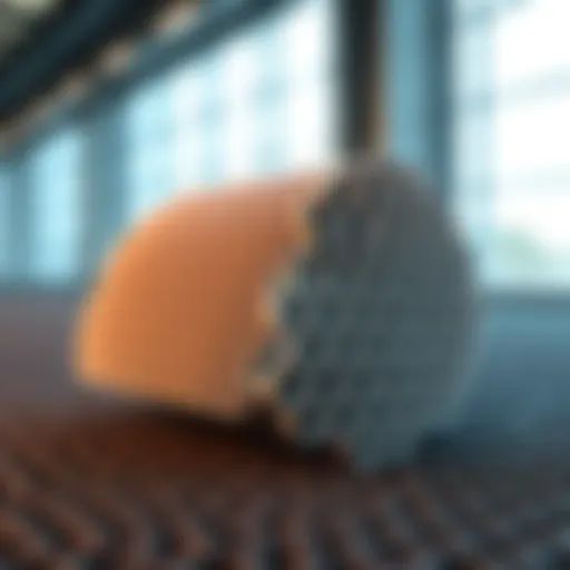 Elegant honeycomb litter mat design showcasing innovative structure