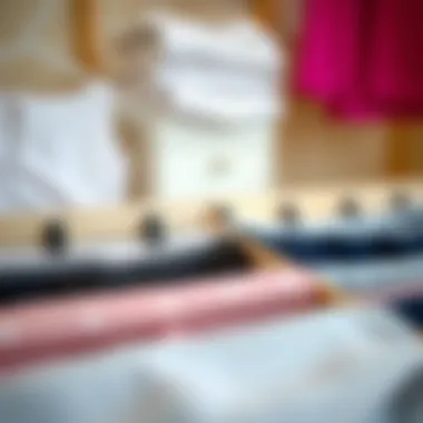 Custom-made underwear dividers tailored for unique wardrobe spaces