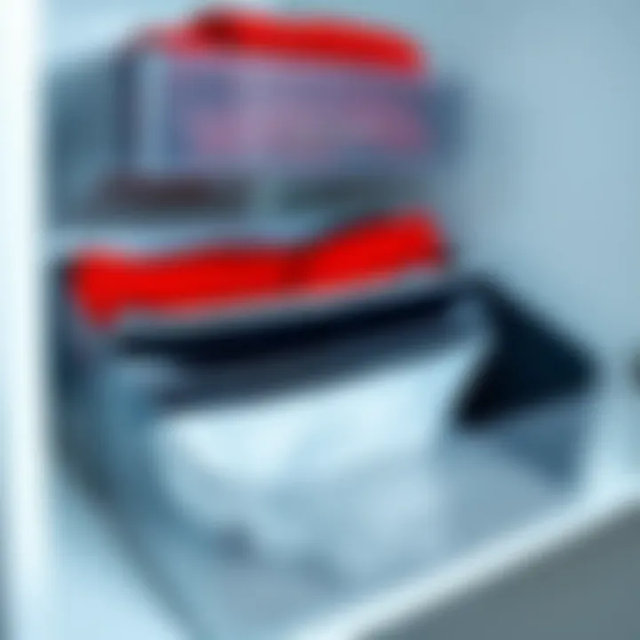 Minimalistic plastic dividers providing sleek organization