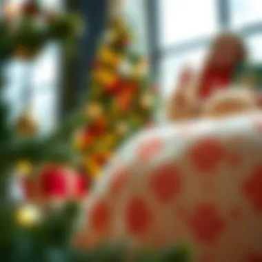 Materials Behind Christmas Tree Covers Materials used in upright Christmas tree covers showcased