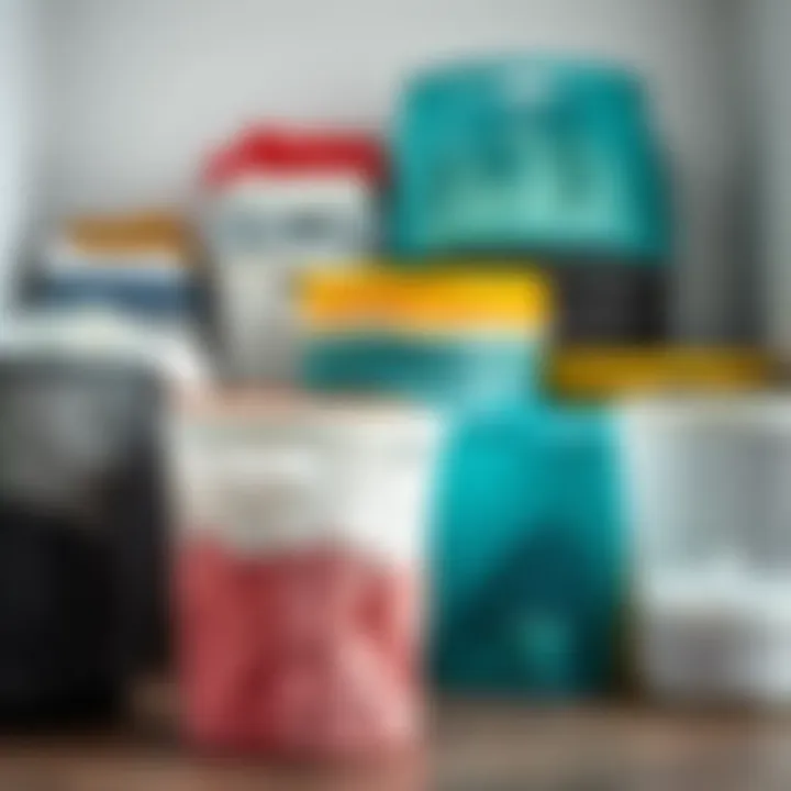 Diverse Styles of Pop Up Mesh Laundry Baskets A selection of pop up mesh laundry baskets in various colors and styles