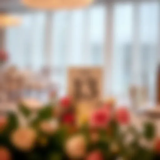 Floral Elegance in Wooden Holders Elegantly styled wooden table number holder with floral arrangement